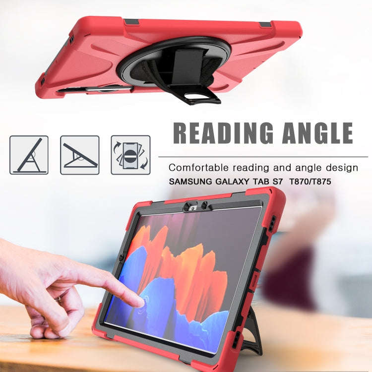 For Samsung Galaxy Tab S9 / Galaxy Tab S8 / Galaxy Tab S7 (2020) T870 Shockproof Colorful Silicon...