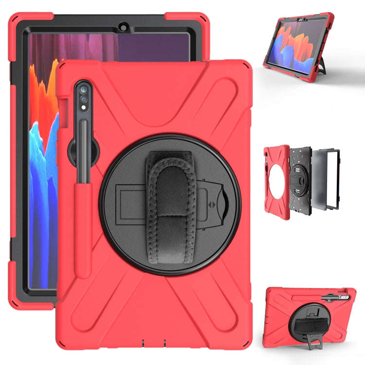 For Samsung Galaxy Tab S9 / Galaxy Tab S8 / Galaxy Tab S7 (2020) T870 Shockproof Colorful Silicon...