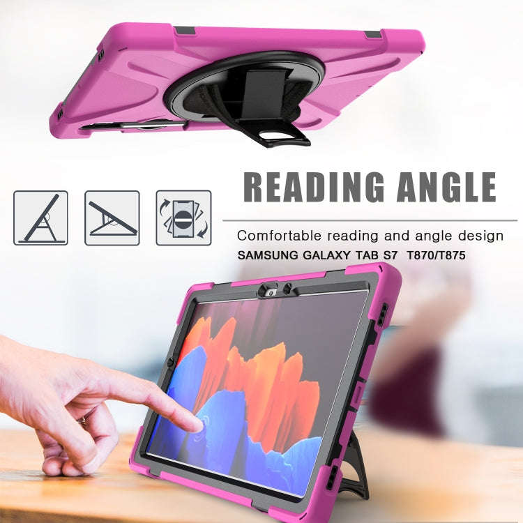 For Samsung Galaxy Tab S9 / Galaxy Tab S8 / Galaxy Tab S7 (2020) T870 Shockproof Colorful Silicon...