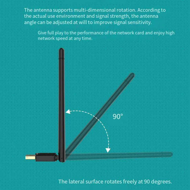 EDUP EP-AX300GS 300Mbps WiFi 6 Nano Wireless Dongle Single Band USB WiFi Adapter(Black)