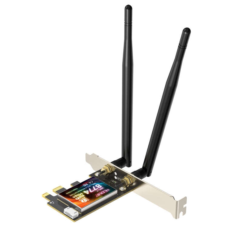 EDUP EP-BE9715 8774Mbps WiFi 7 Bluetooth 5.4 Tri-Band PCI-E WiFi Adapter Wireless Network Card(Bl...