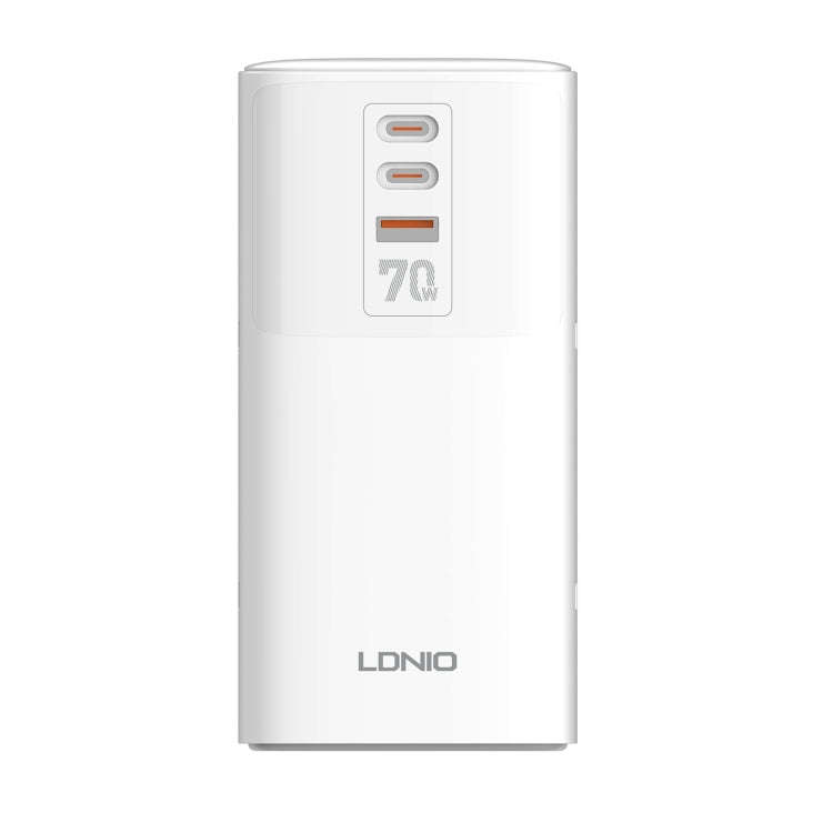 LDNIO SC4396 70W Desktop Multi-function GaN Desktop Charger 2AC, 1U, 2C with 1 Socket, Plug:UK Pl...