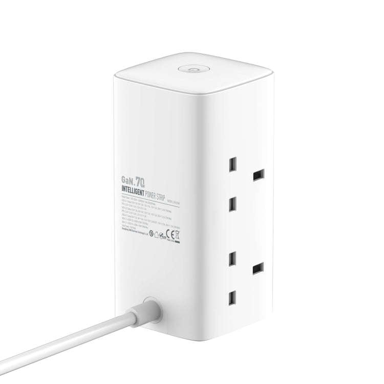 LDNIO SC4396 70W Desktop Multi-function GaN Desktop Charger 2AC, 1U, 2C with 1 Socket, Plug:UK Pl...