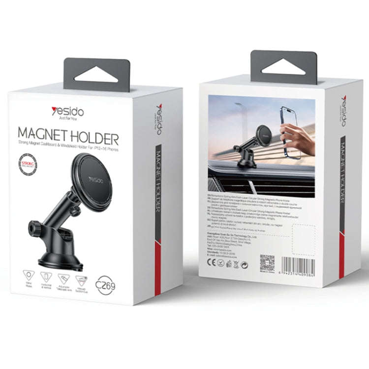 Yesido C269 Car Center Console MagSafe Magnetic Phone Holder(Black)