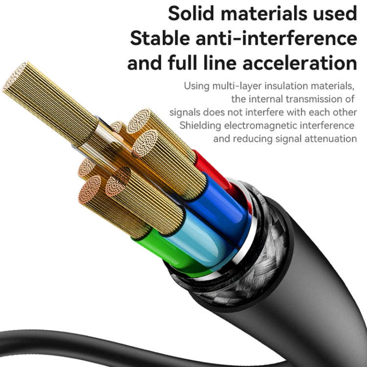 Yesido HM16 4K 30Hz HD HDMI Extension Cable, Length:1.8m(Black)