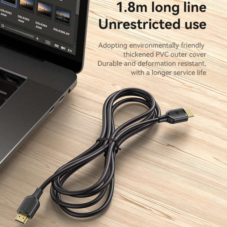 Yesido HM16 4K 30Hz HD HDMI Extension Cable, Length:1.8m(Black)