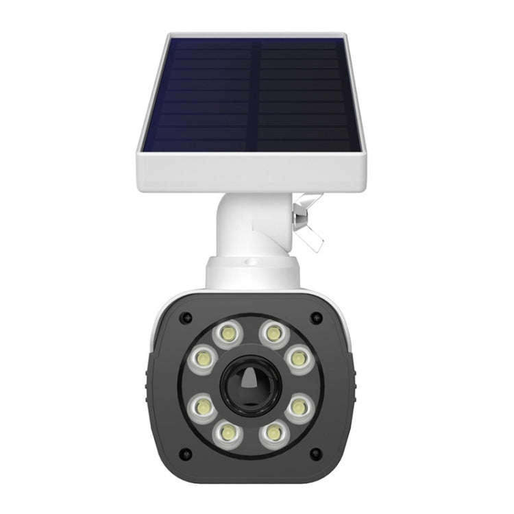 Human Body Sensing Simulation Surveillance Camera Solar Wall Light(White)
