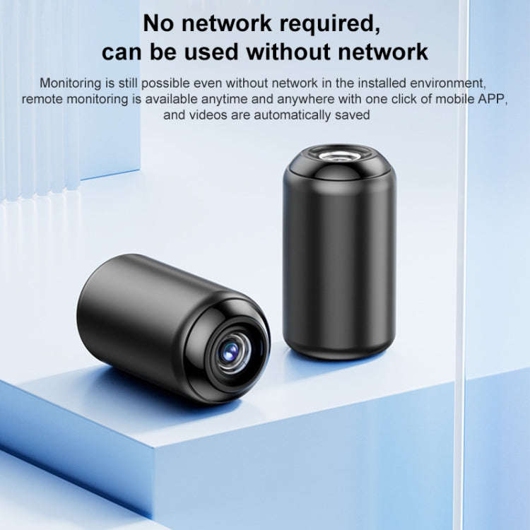 Indoor HD Night Vision Wireless WiFi Surveillance Camera, Memory Card:128GB