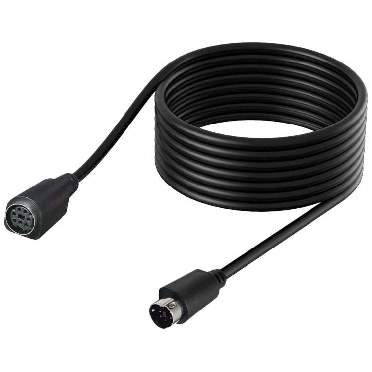 Mini DIN 7 Pin Core Audio / Video Cable, Length:1.8m(Male to Female Straight)