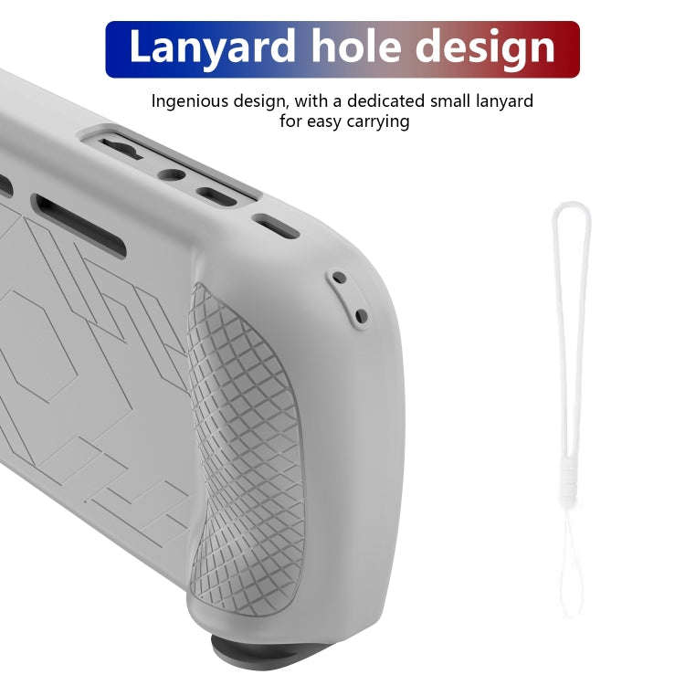 For ANBERNIC RG406H Silicone Game Console Protective Case(White)
