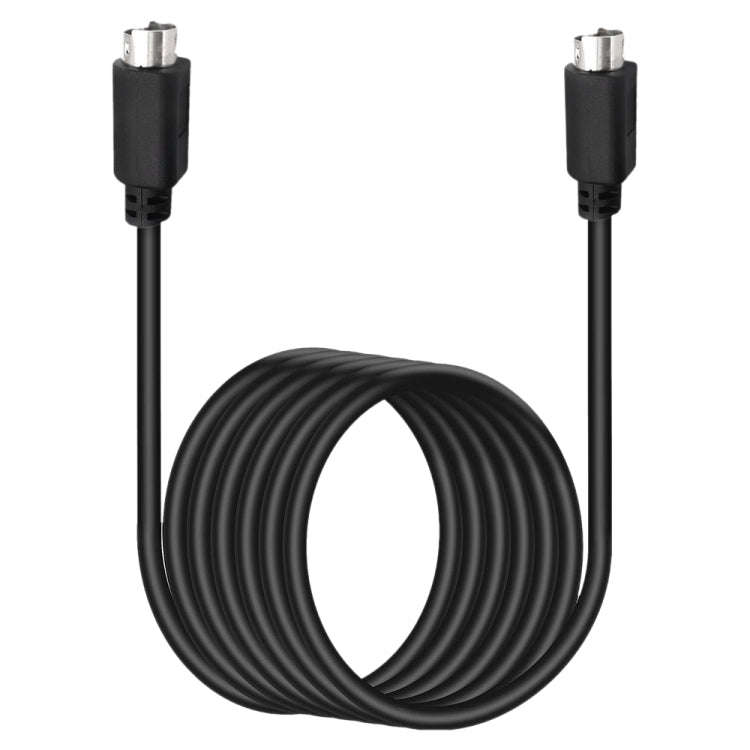 Mini DIN 6 Pin Core Extension Cable, Length:1.8m(Male to Male Straight)