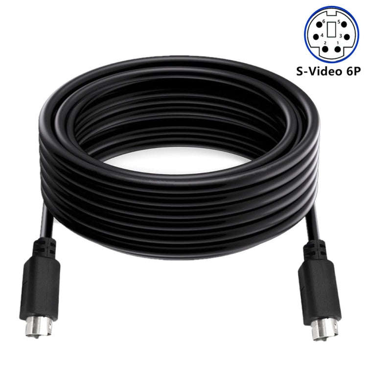 Mini DIN 6 Pin Core Extension Cable, Length:1.8m(Male to Male Straight)