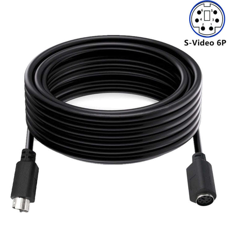 Mini DIN 6 Pin Core Extension Cable, Length:0.5m(Male to Female Straight)