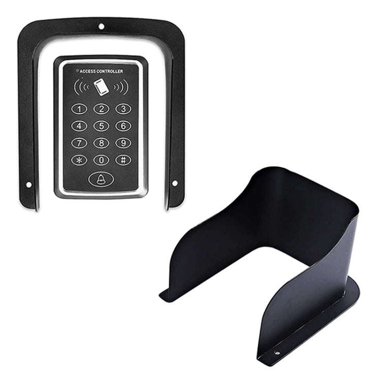 FS-2309 Outdoor Rainproof Cover for Video Doorbell Metal Wind and Sun Protection Box(Black)