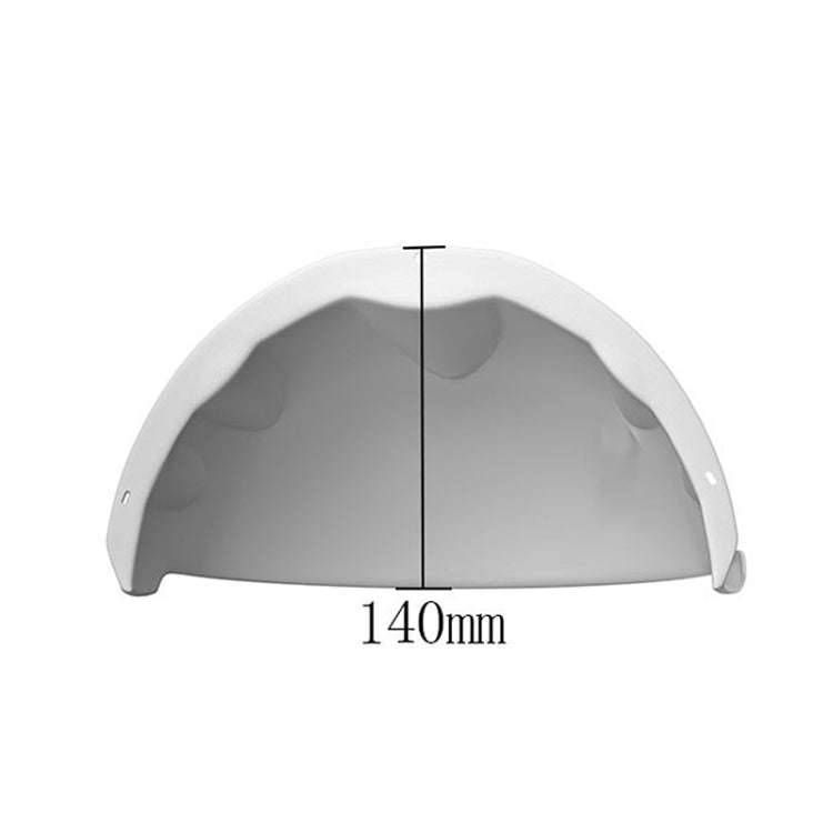 Outdoor Rainproof Sunshade Dustproof Plastic Cover for Security Camera(White)
