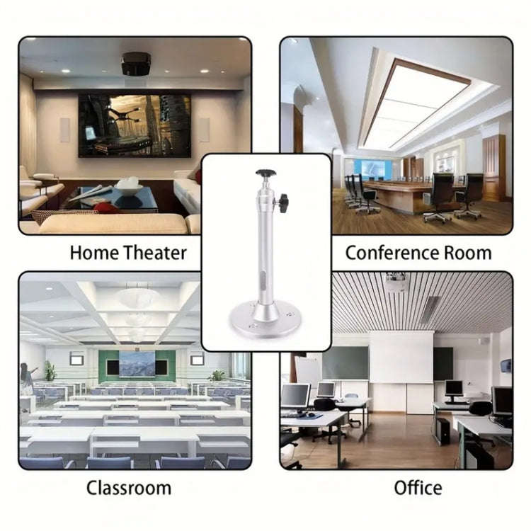LS-302B Universal Aluminum Alloy Bracket For Surveillance Camera Projector(Silver)