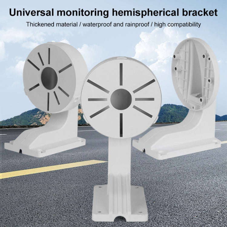5pcs Universal Plastic Surveillance Camera Hemisphere Wall Mount Bracket, Model:1258(White)