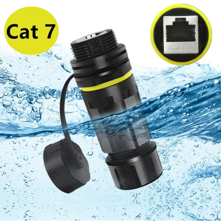 Single Port Straight Cat7 RJ45 Shielded Pure Copper Ethernet Coupler Waterproof LAN Connector