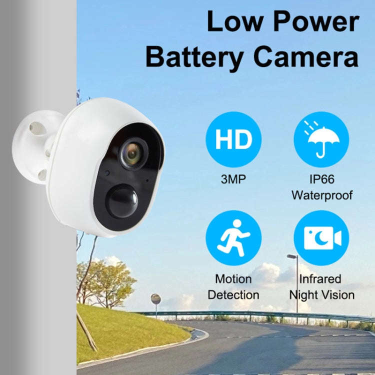 Home Ultra-HD Infrared Night Vision WiFi Surveillance Camera, Memory Card:128GB(EU Plug)