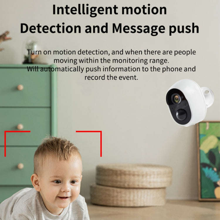 Home Ultra-HD Infrared Night Vision WiFi Surveillance Camera, Memory Card:128GB(EU Plug)