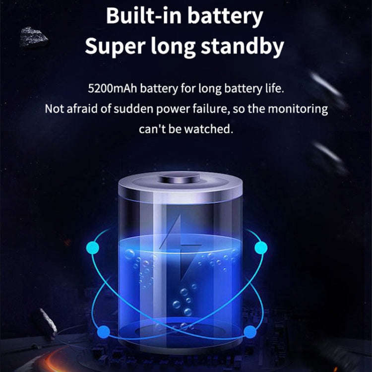 Home Ultra-HD Infrared Night Vision WiFi Surveillance Camera, Memory Card:128GB(EU Plug)