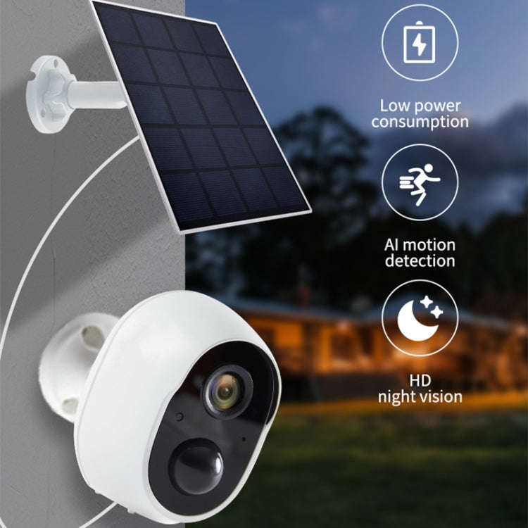 Graffit Version Home Ultra-HD Solar Panel Wireless WiFi Surveillance Camera, Memory Card:Without ...