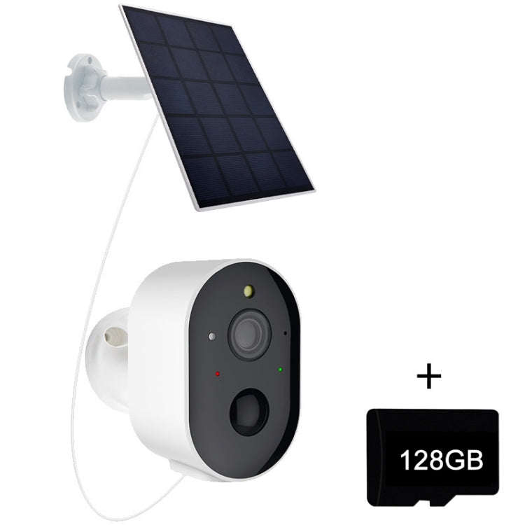 3MP Graffit Version Outdoor HD Solar Panel Wireless WiFi Surveillance Camera, Memory Card:128GB(U...