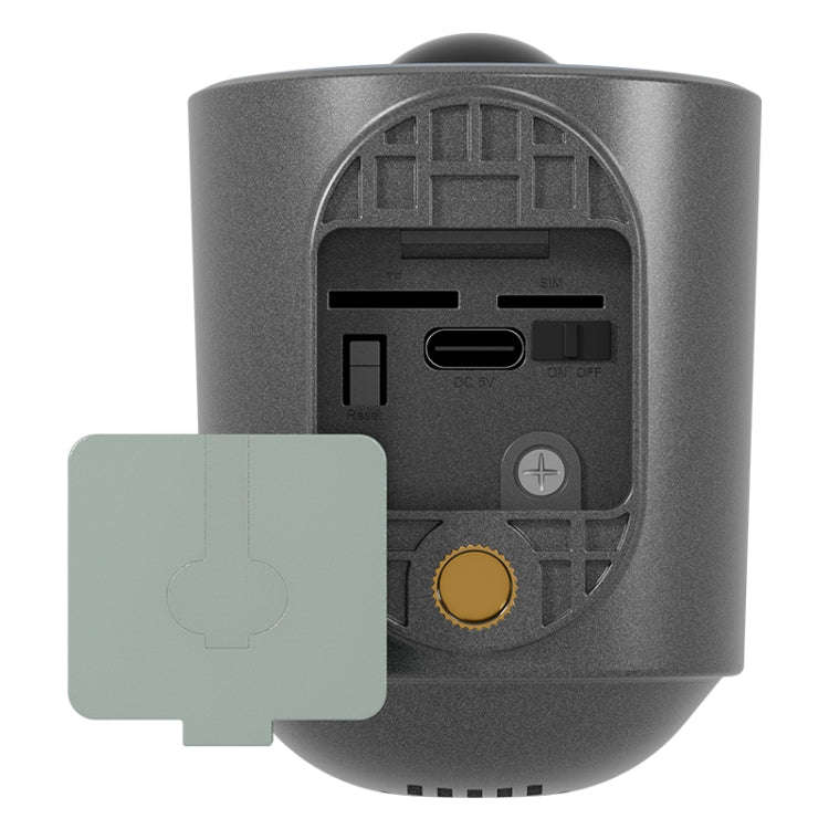 WiFi Tuya Smart Version HD Low Power Consumption Battery Camera, US Plug, Memory Card:128GB(Grey)