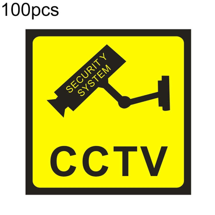 100pcs 24 Hour Video CCTV Monitor Warning Sticker
