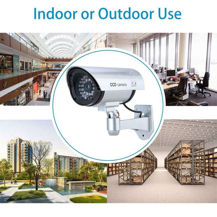 Waterproof Simulation Surveillance Camera with LED Flash Light(Black)