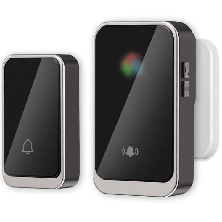 A20 Pro Plug in Free Waterproof Rechargeable Long-distance Wireless Doorbell, Plug:EU Plug(Black)