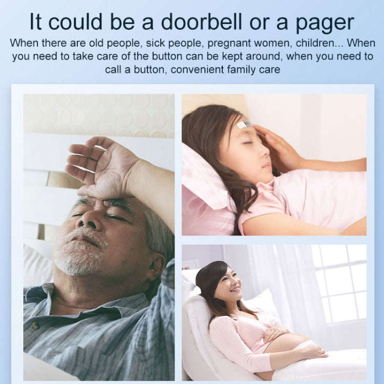 A20 Pro Plug in Free Waterproof Rechargeable Long-distance Wireless Doorbell, Plug:EU Plug(Black)