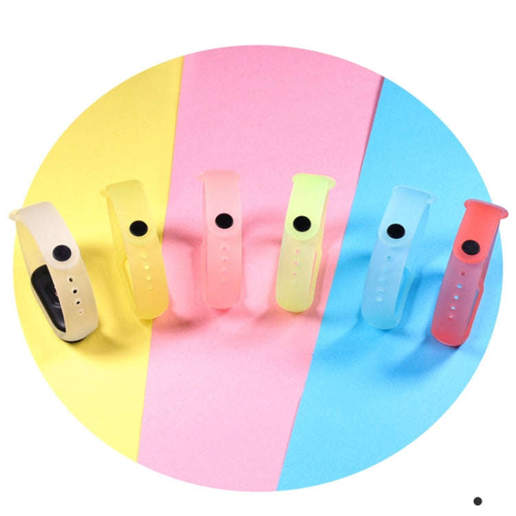 For Xiaomi Mi Band 5 TPU Translucent Silicone Watch Band(White)