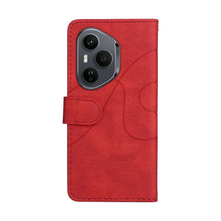For Honor 400 Pro Global 160.8mm Dual-color Splicing Flip Leather Phone Case(Red)