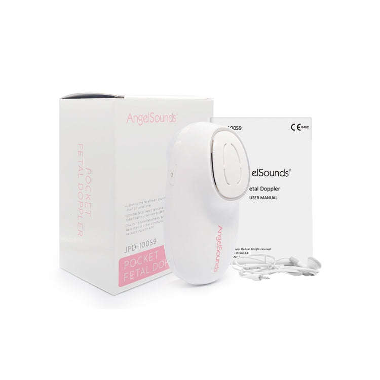 AngelSounds JPD-100S9 Pregnant Women Home Fetal Doppler Heart Rate Monitor(White)
