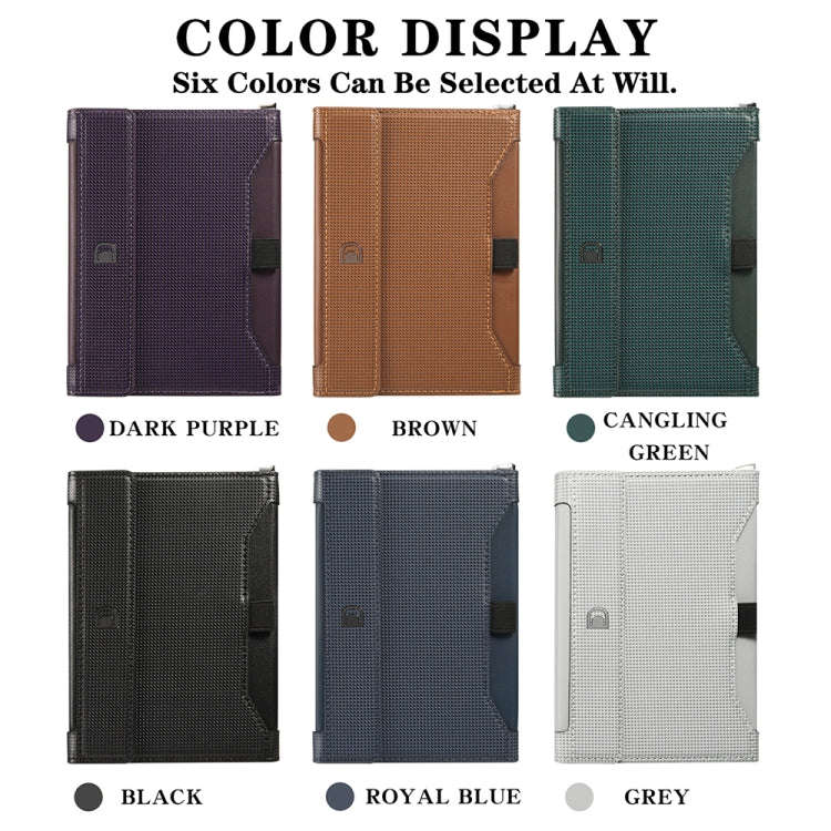 Multifunctional Travel Document Bag RFID Anti-Theft Passport Book(Dark Purple)