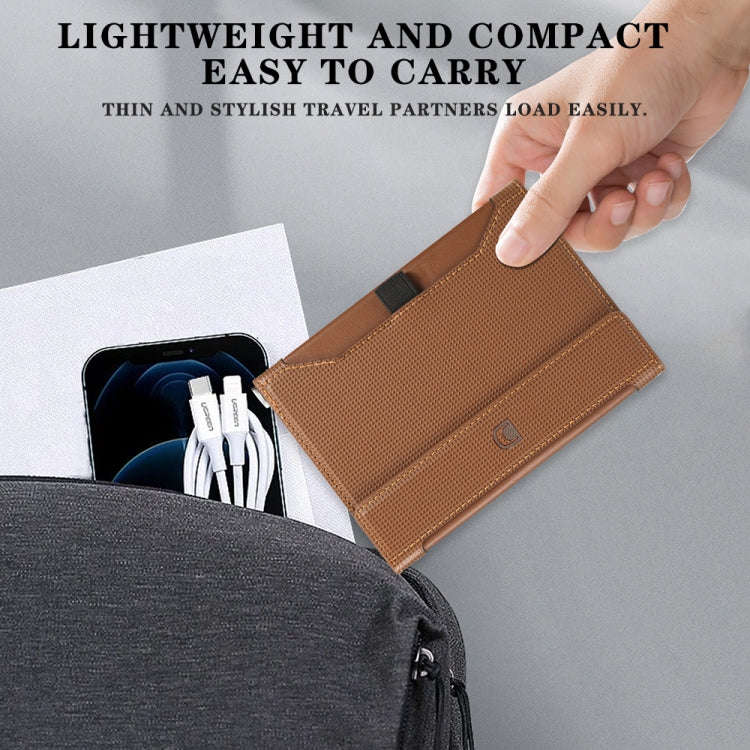 Multifunctional Travel Document Bag RFID Anti-Theft Passport Book(Grey)