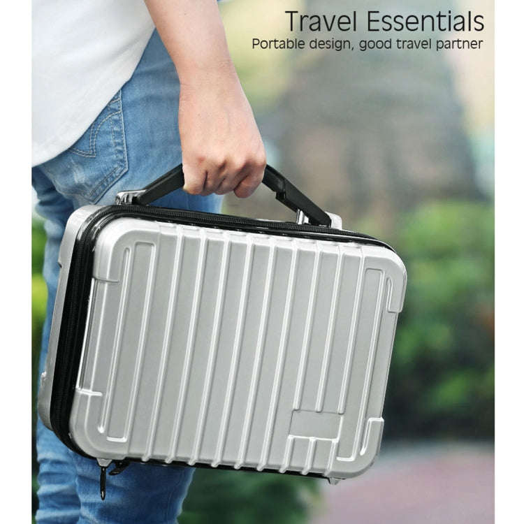 For DJI Mavic Air 2 Shockproof Portable ABS Suitcase Storage Bag Protective Box(Silver)