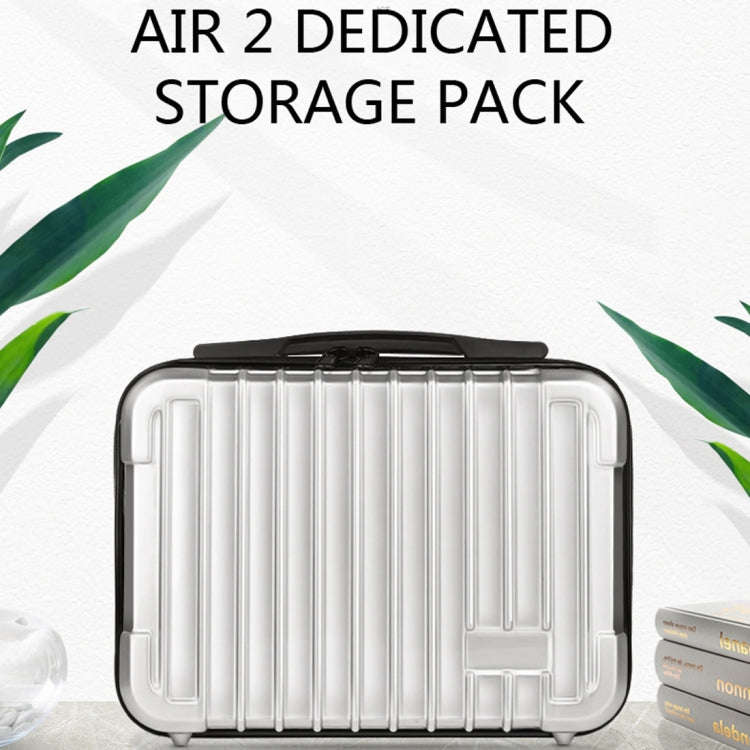 For DJI Mavic Air 2 Shockproof Portable ABS Suitcase Storage Bag Protective Box(Silver)