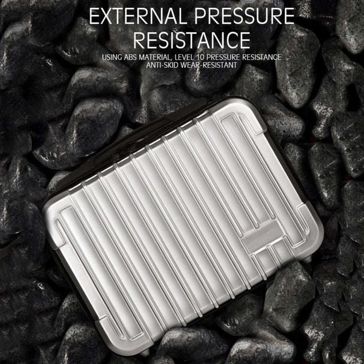 For DJI Mavic Air 2 Shockproof Portable ABS Suitcase Storage Bag Protective Box(Silver)