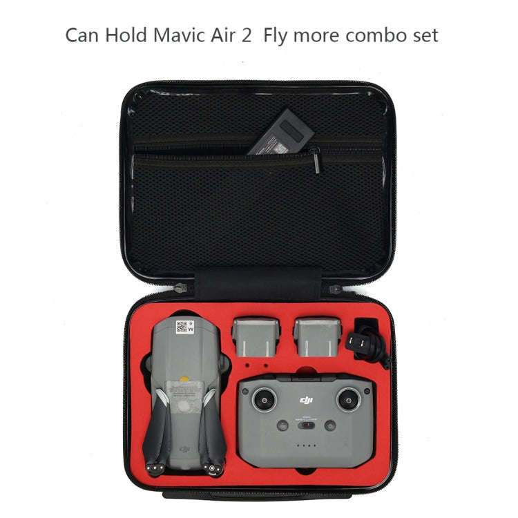 For DJI Mavic Air 2 Shockproof Portable ABS Suitcase Storage Bag Protective Box(Silver)