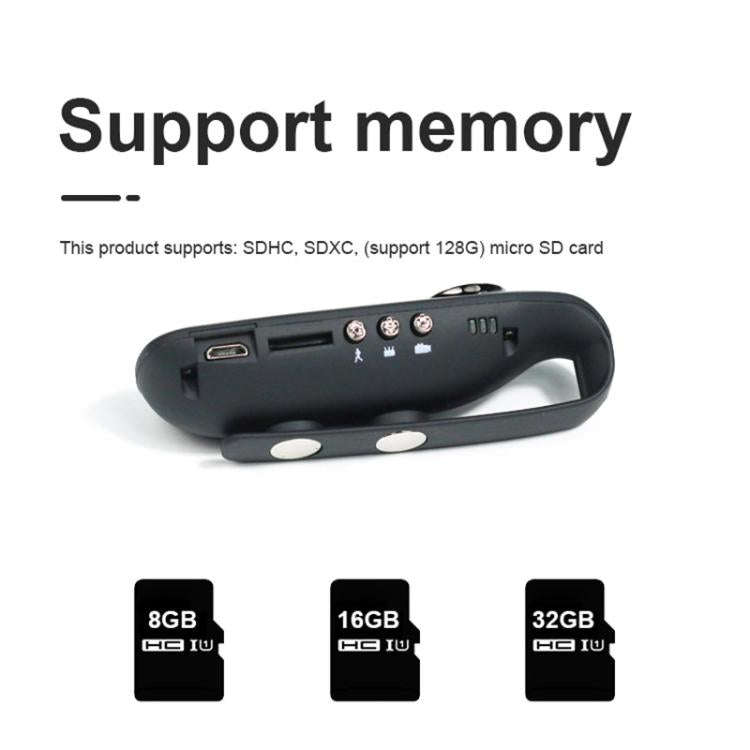 007 1080P HD Video Recorder with Back Clip(Black)