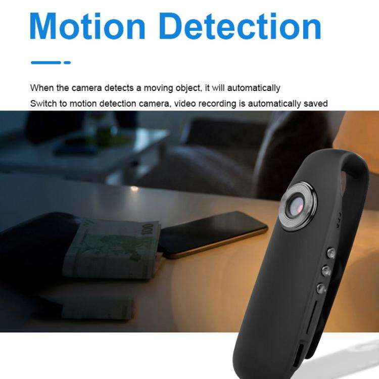 007 1080P HD Video Recorder with Back Clip(Black)