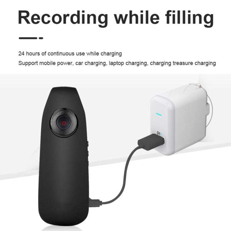 007 1080P HD Video Recorder with Back Clip(Black)