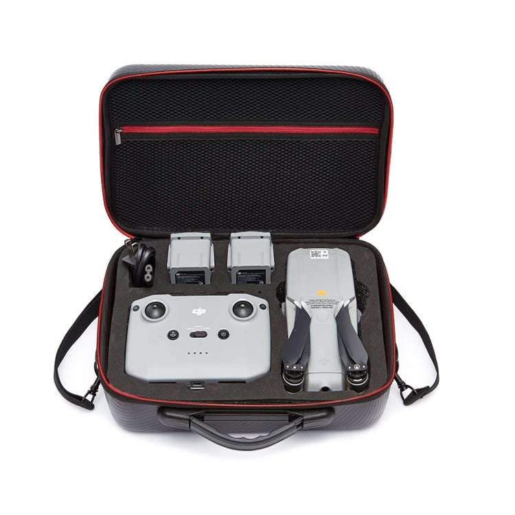 For DJI Mavic Air 2 Portable PU Shoulder Storage Bag Protective Box(Black)