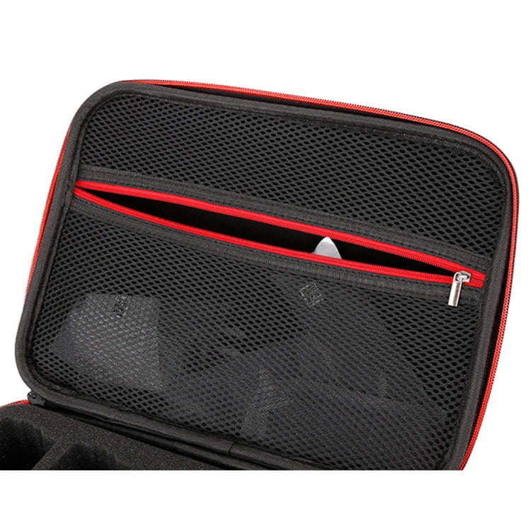 For DJI Mavic Air 2 Portable PU Shoulder Storage Bag Protective Box(Black Red)