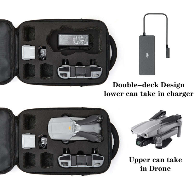 LINGSHI For DJI Mavic Air 2 Heightened Portable Shoulder Storage Bag Protective Box(Black)
