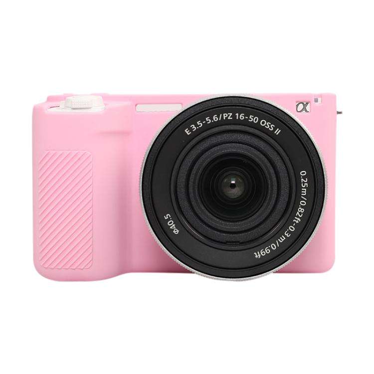 For Sony ZV-E10 II / ZV-E10M2 Glossy Soft Silicone Protective Case(Pink)