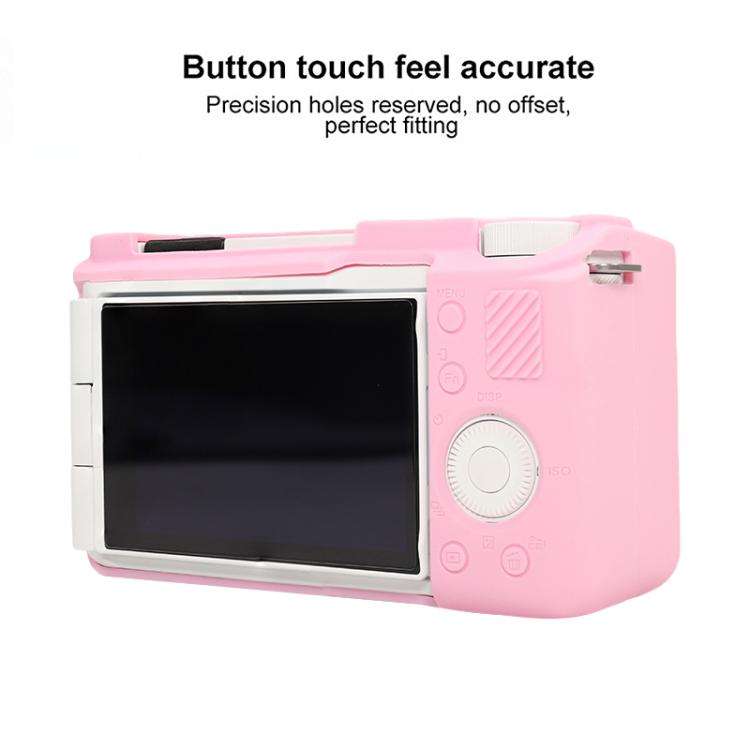 For Sony ZV-E10 II / ZV-E10M2 Glossy Soft Silicone Protective Case(Pink)