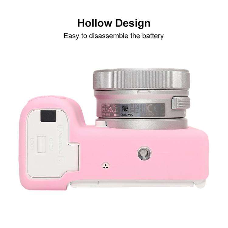 For Sony ZV-E10 II / ZV-E10M2 Glossy Soft Silicone Protective Case(Pink)